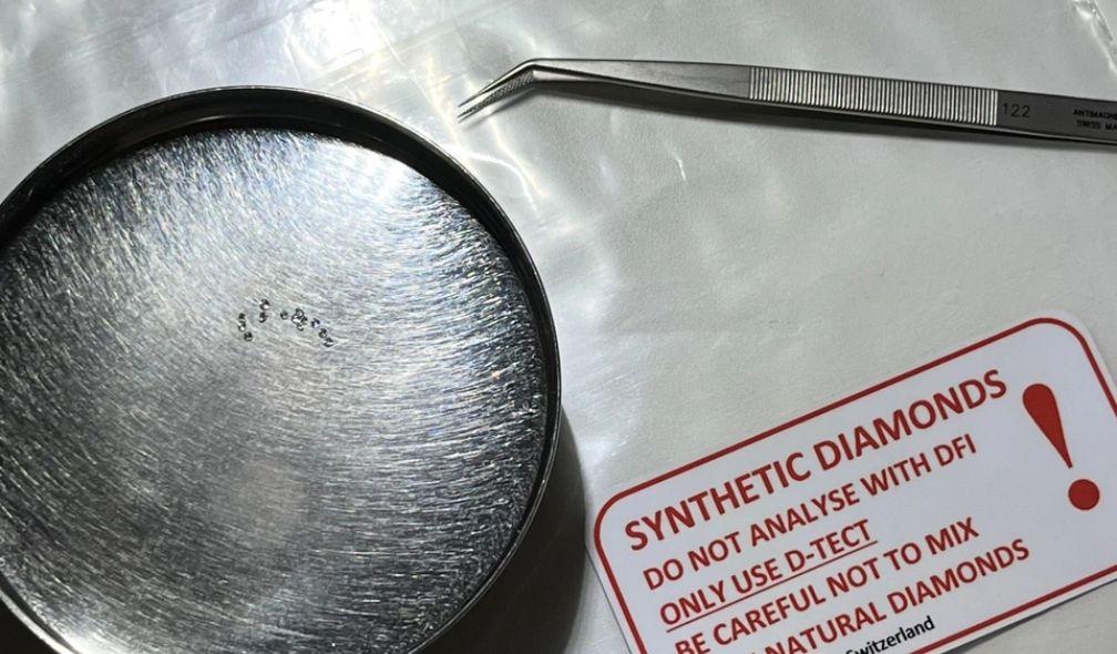 Synthetic diamonds bag