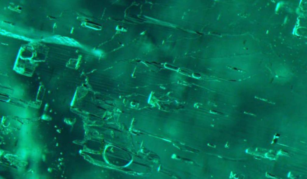 Two-phase inclusions in an emerald from Zambia