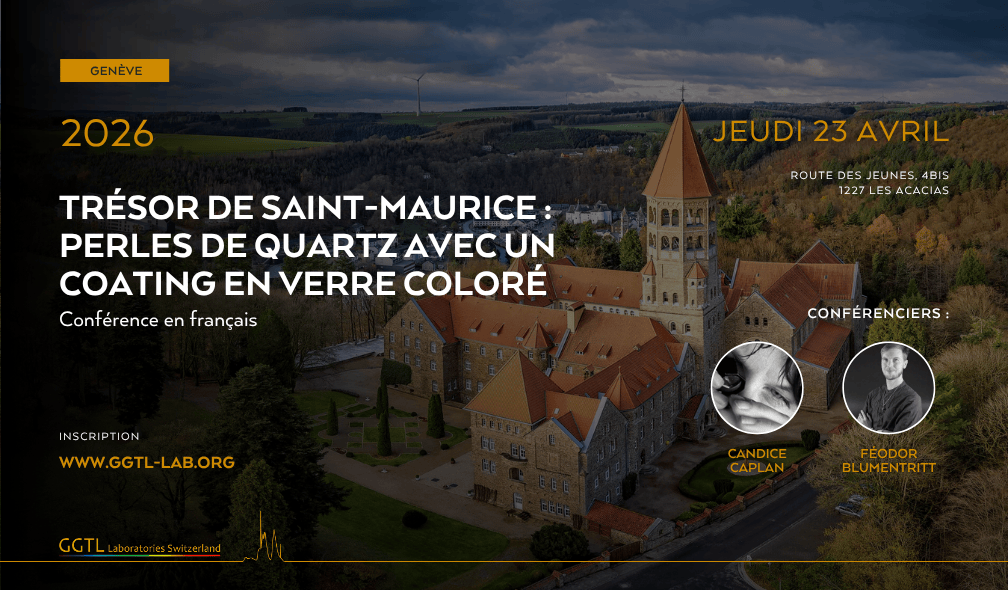 Trésor de Saint-Maurice | Perles de quartz avec un coating en verre coloré