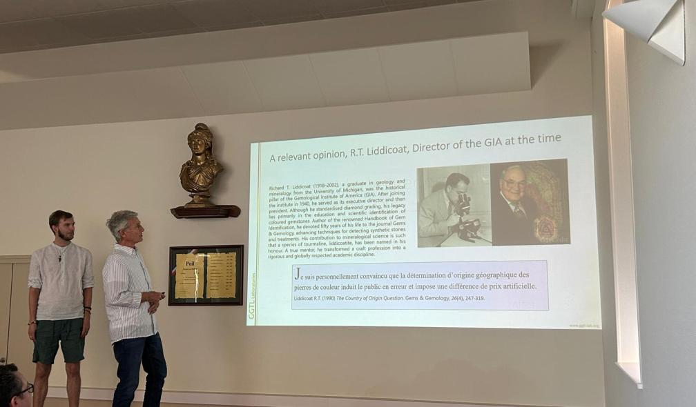 F. Notari and F. Blumentritt present a conference: Issues with the geographical origin — Poil, Summer 2026