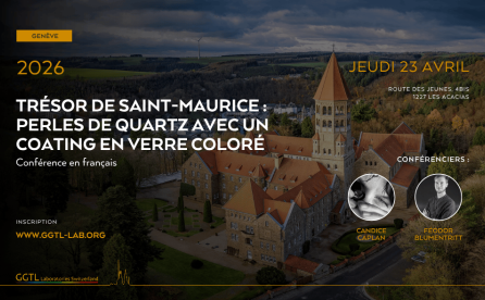 Trésor de Saint-Maurice | Perles de quartz avec un coating en verre coloré