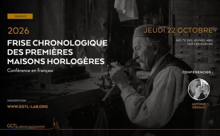 Frise chronologique des premières maisons horlogères